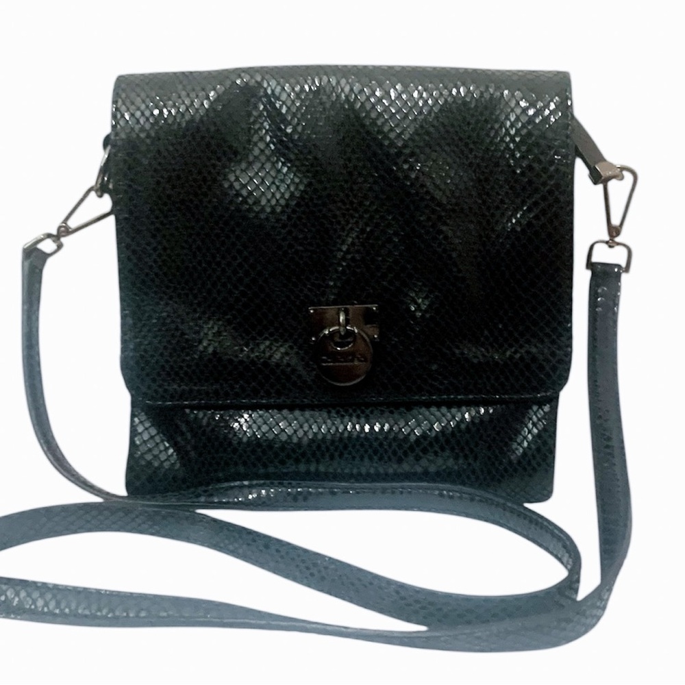 Calvin Klein Faux Snakeskin Crossbody Bag